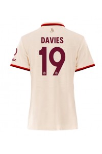 Bayern Munich Alphonso Davies #19 Jalkapallovaatteet Naisten Kolmaspaita 2024-25 Lyhythihainen